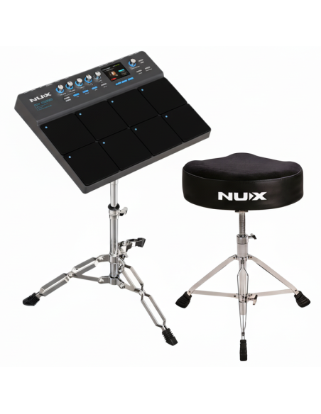 Kit de NUX DP-2000 Multi pad de percusión digital con soporte y silla