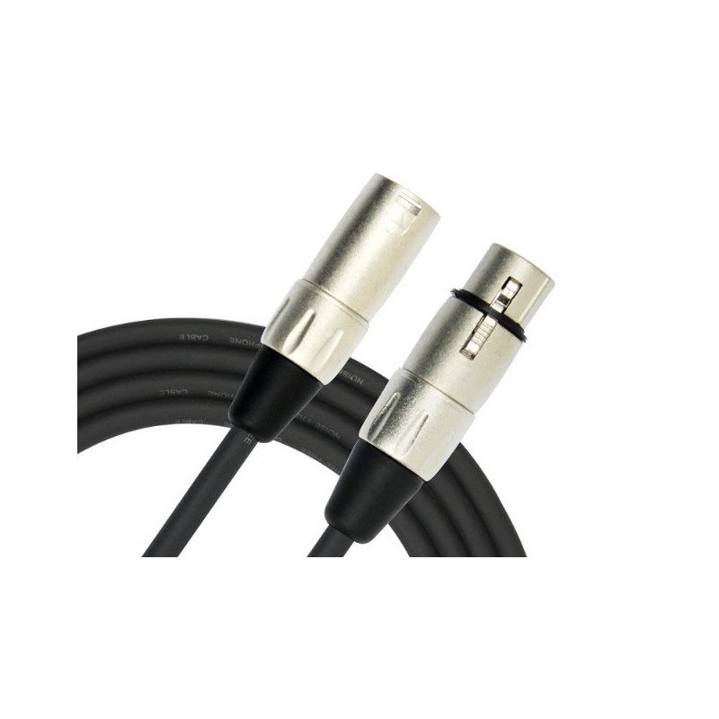 KIRLIN MPC-480-3M/Bk Cable para micrófono XLR hembra / macho de 3 metros