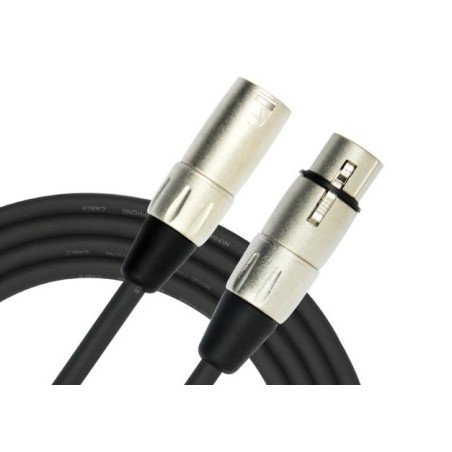 KIRLIN MPC-480-3M/Bk Cable para micrófono XLR hembra / macho de 3 metros