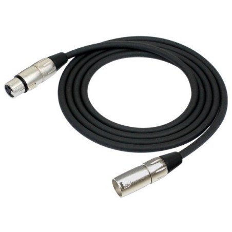 KIRLIN MPC-480-3M/Bk Cable para micrófono XLR hembra / macho de 3 metros