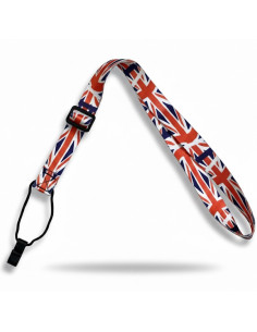 MELODY MUSIC IV Correa ajustable para ukulele bandera britanica