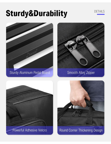 DONNER EC916 DB3 Pedalboard para pedales de efectos