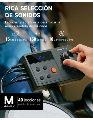 DONNER DED-70 EC7168 Bateria Eléctronica para niños