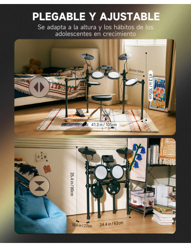 DONNER DED-70 EC7168 Bateria Eléctronica para niños