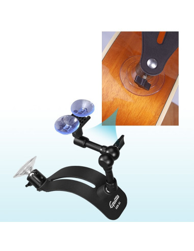 Soporte de guitarra ajustable GUITTO GGR-01 con diseño ergonómico