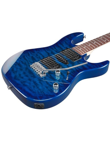 Guitarra Eléctrica Ibanez GRX70QA-TBB: Estilo y Versatilidad