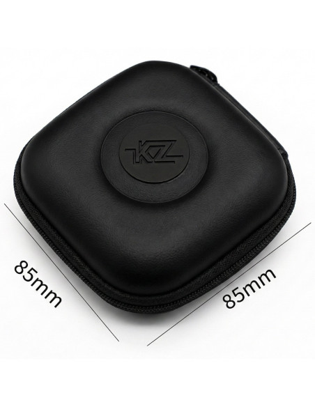 Estuche KZ PU para Audífonos | Case SemiRígido con Cierre