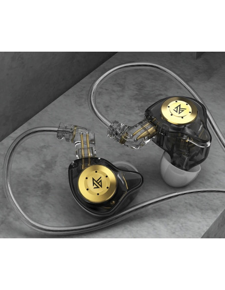 KZ EDX Pro BK Audífonos In-Ear HiFi Negros | IEM con Cable Desmontable