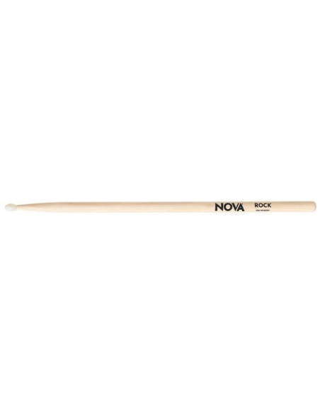 Baquetas Nova NROCKN Rock Nylon Tip Hickory | Potencia y Definición