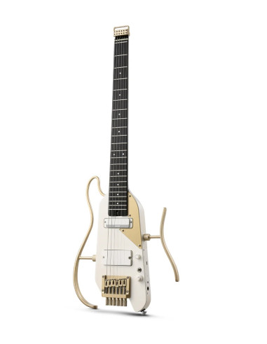Donner HUSH-X PRO EC7450 White Luxe Guitarra Headless con Efectos