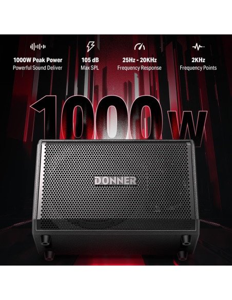 Amplificador Donner DDA-1000 EC7094 para Batería Electrónica