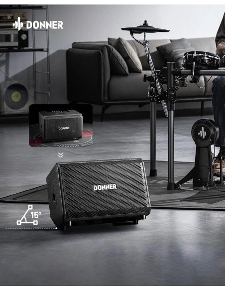 Amplificador Donner DDA-1000 EC7094 para Batería Electrónica