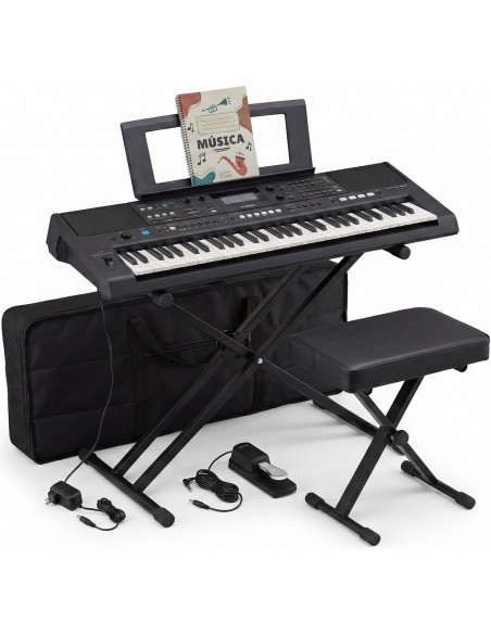 Kit Teclado Yamaha PSR-E483 Performance Pro con Accesorios