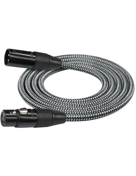 KIRLIN MWC-270PB-6M/BKA Cable XLR para micrófono de 6 metros