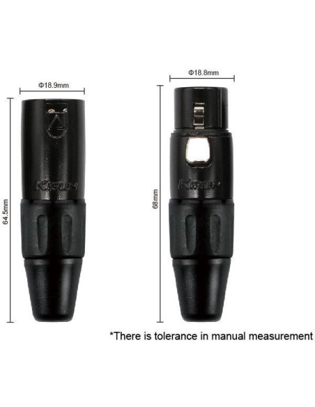 Cable Kirlin MWC-270PB-6M/BKA XLR a XLR 6 Metros