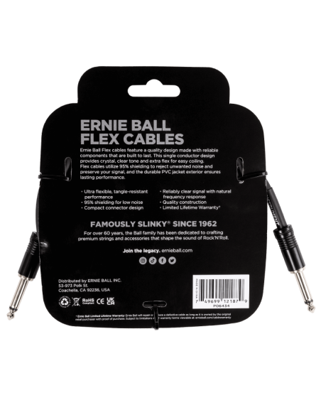 ERNIE BALL P06434 Cable para instrumento