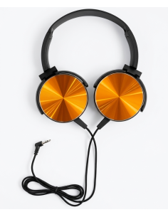TE-010 Audifonos de diadema color naranja 2