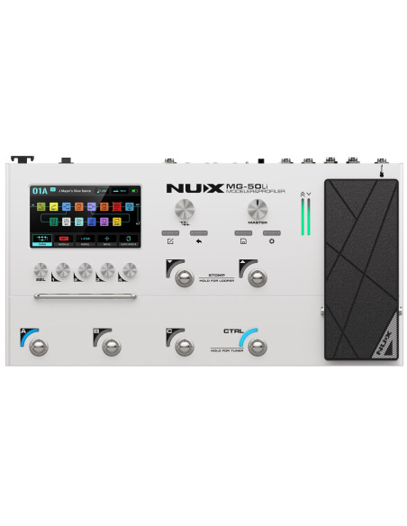 NUX MG-50LI Blanco Pedalera multi efectos para guitarra eléctrica