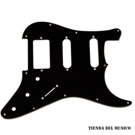 PICKGUARD BK M4 Tablero negro para guitarra Stratocaster HSS