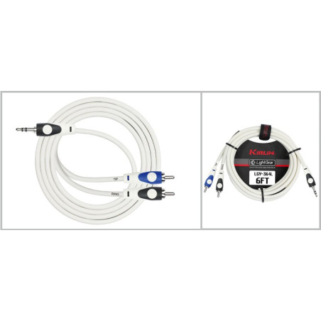 KIRLIN YE-3643M Cable plug a rca de 3 metros