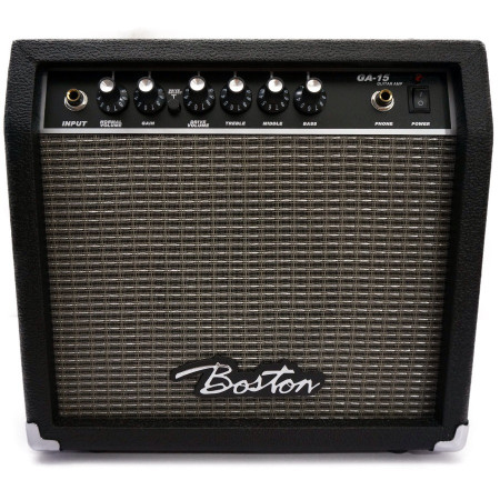 BOSTON GA15 Amplificador para guitarra de 15w con distorsión y ecualizador