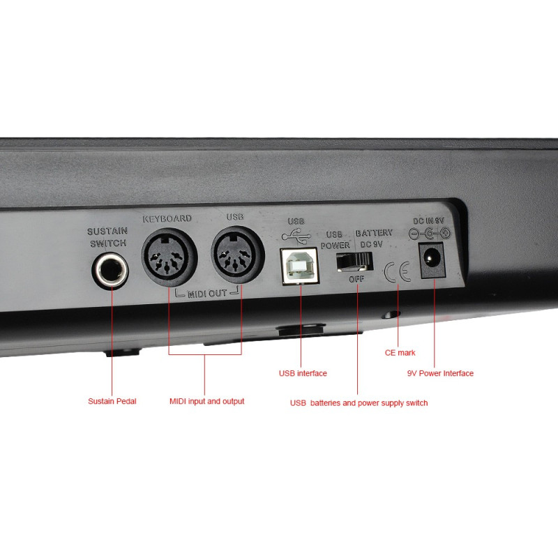 MIDIPLUS AK490 Teclado controlador Midi de 49 teclas USB / MIDi