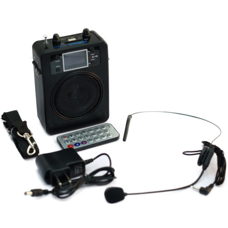 AUDIOART ART-817 Microfono de diadema con amplificador portatil de cintura