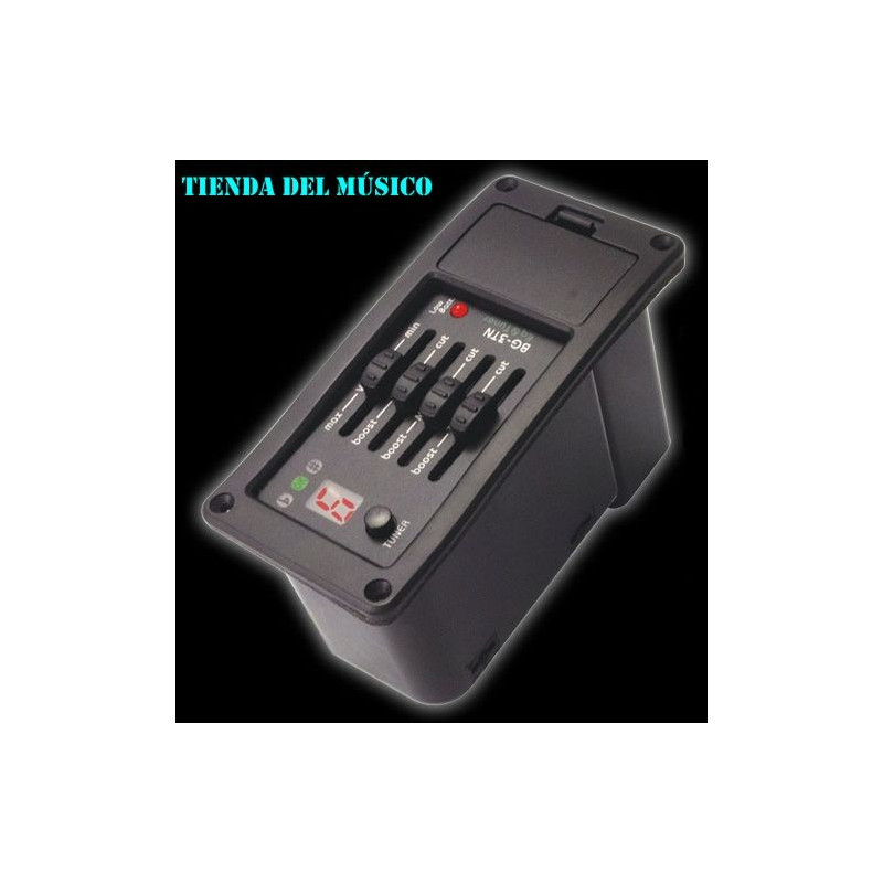 BELCAT BG-3TN Microfono y preamplificador activo con afinador y ecualizador de 3 bandas