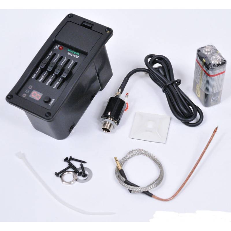 BELCAT BG-3TN Microfono y preamplificador activo con afinador y ecualizador de 3 bandas