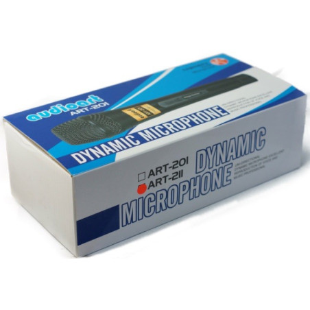 AUDIOART ART211 Microfono dinamico vocal unidireccional con cable de 3 metros