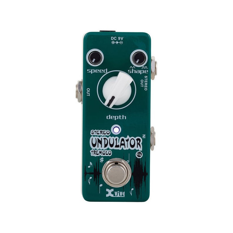 XVIVE V16 UNDULATOR Pedal tremolo para guitarra electrica circuito true bypass