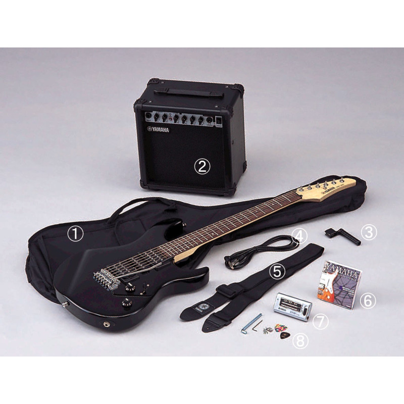 YAMAHA ERG121C GIGMAKER  Kit de guitarra con amplificador de 15W afinador estuche correa y picks