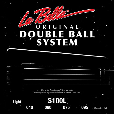 LA BELLA S100A Encordado bajo headless 4 cuerdas doble bola