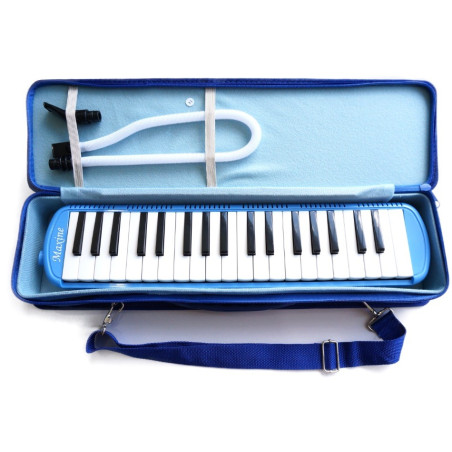 MAXINE BM37K Melodica de Piano con estuche de lujo y 2 boquillas